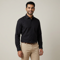 Model wearing the Black Shirt