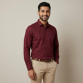 Model wearing the Wine Shirt