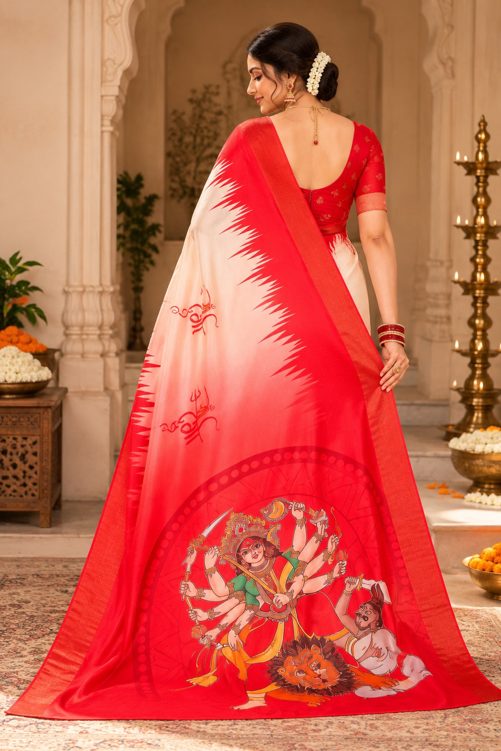 Durga Vahini Banarasi Saree – view 5