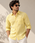 Sunlit Yellow Cotton Shirt
