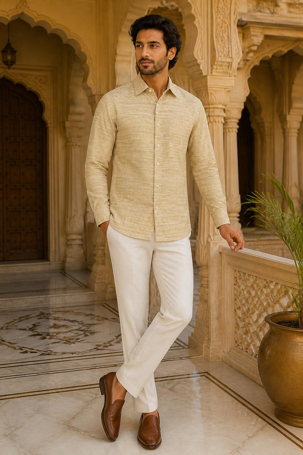 Mrittika Premium Khadi Shirt – view 3
