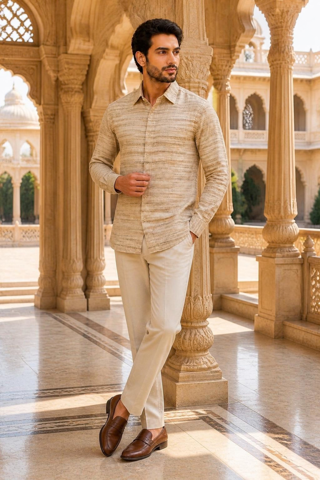 Rekha Premium Khadi Shirt – view 3