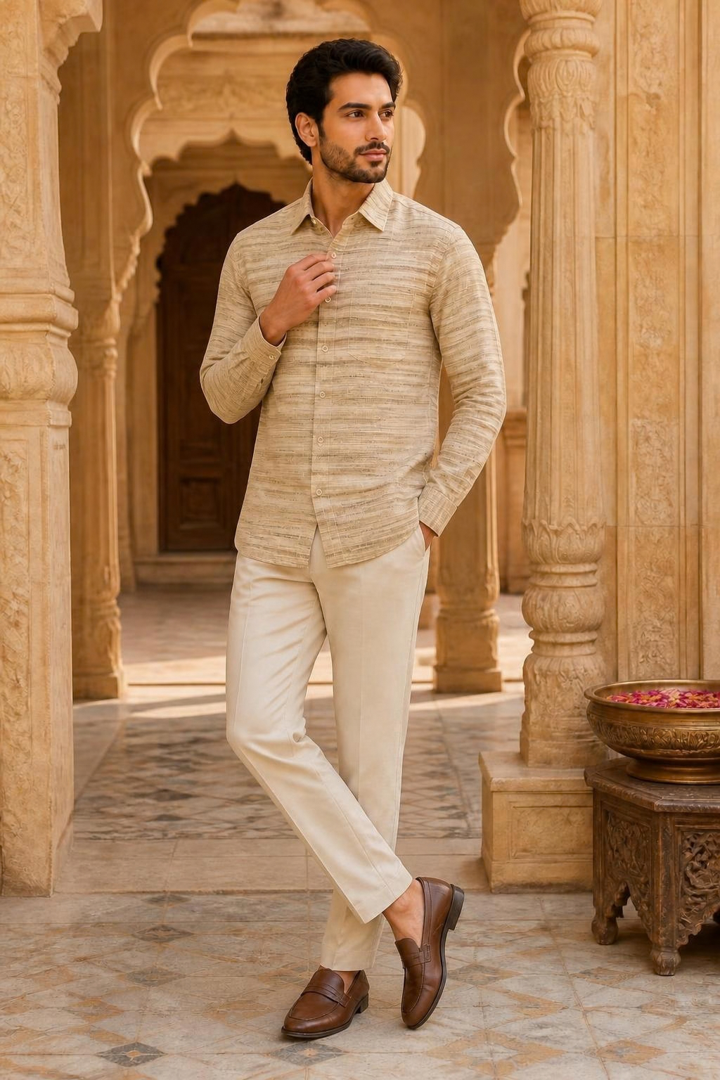 Rekha Premium Khadi Shirt – view 4