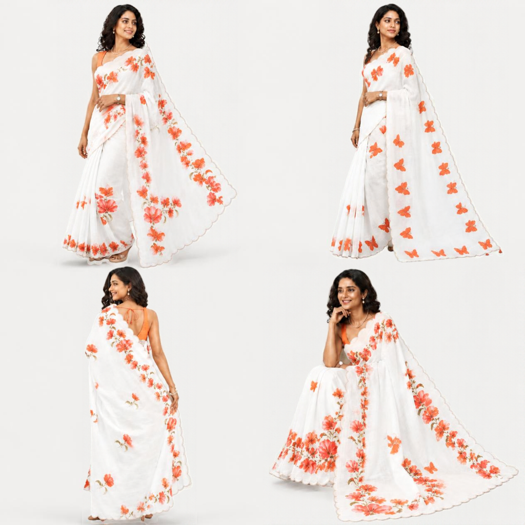 Titli Applique Saree – view 2