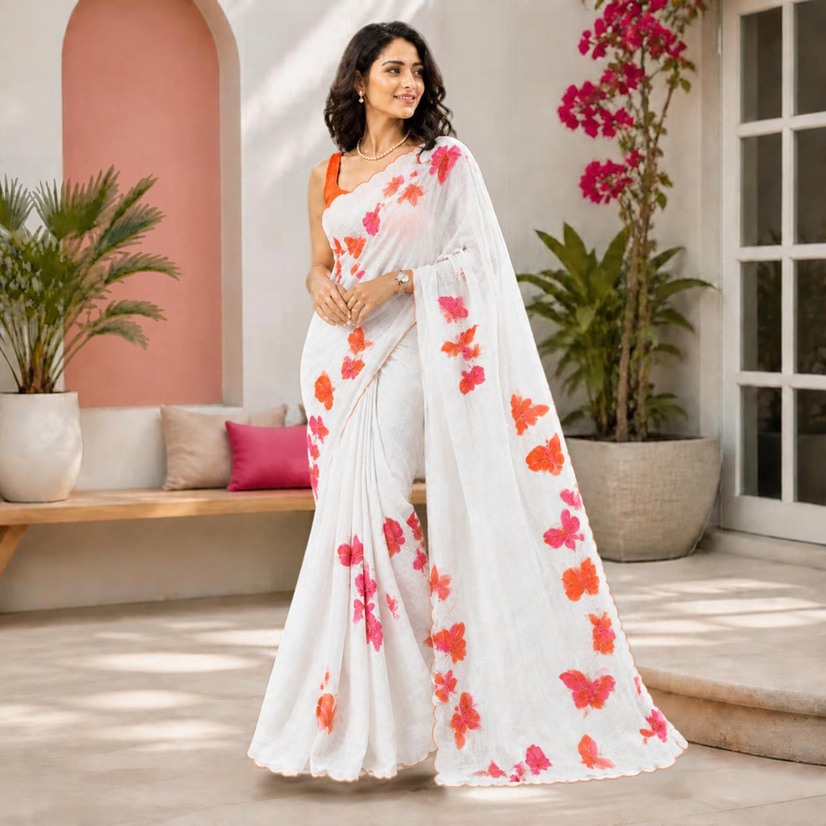 Titli Applique Saree – view 4